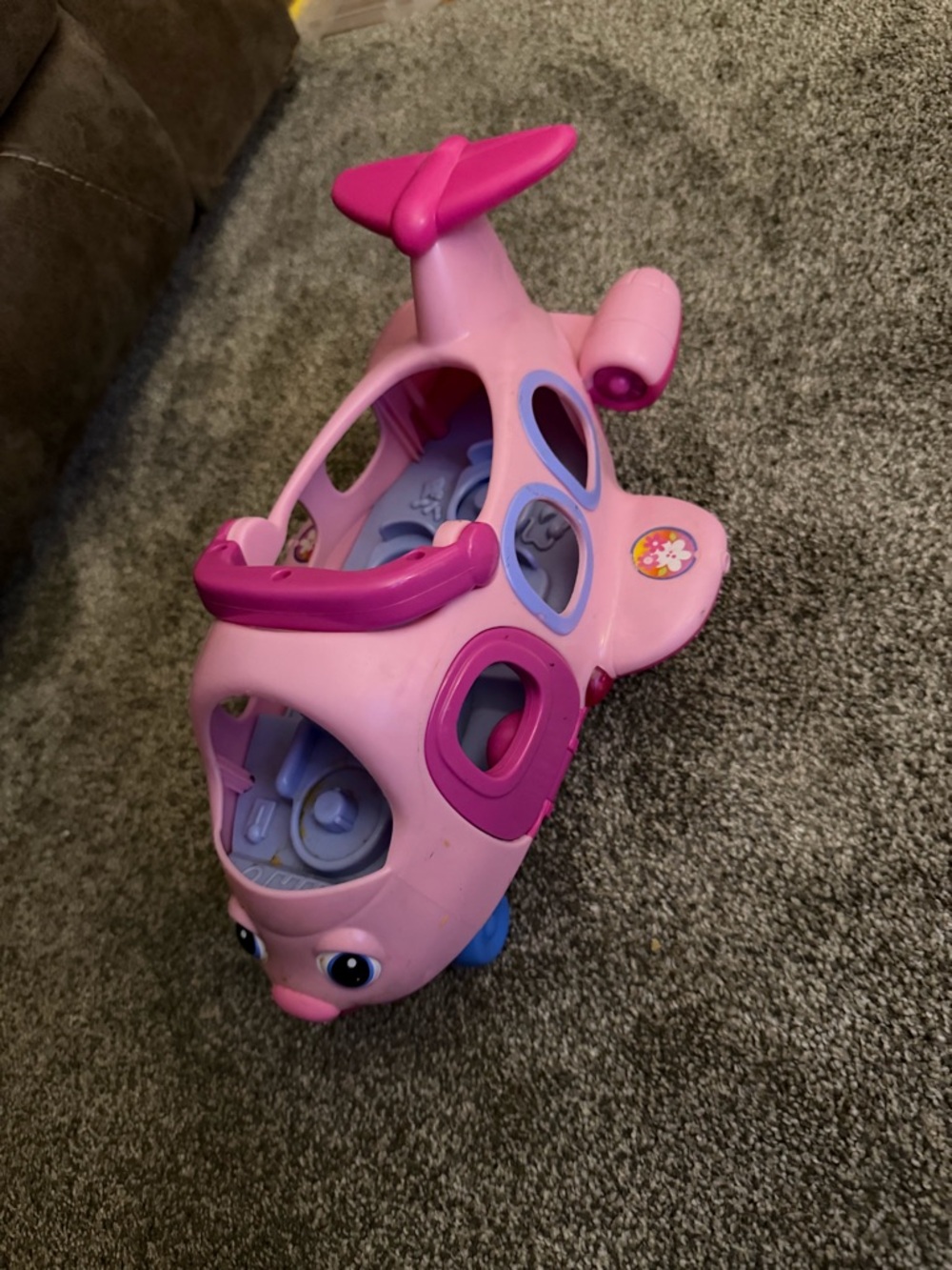 Fisher-Price Pink Play Airplane with Purple Accents